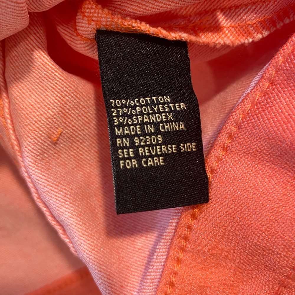 DG2 Embroidered Salmon color Denim Jacket size L NWT - Picture 7 of 10